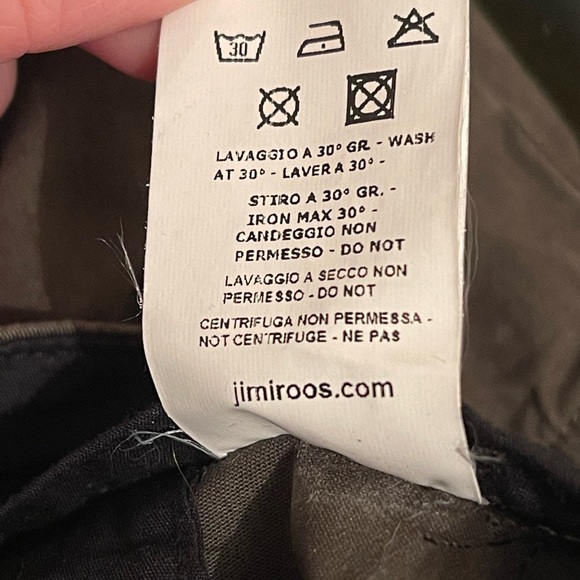 Jimi Roos Designer Army Green Embroidered jogger pants Women’s size 33 W - Picture 6 of 8